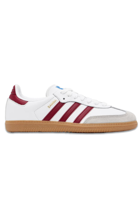 Samba OG Trainers In White And Burgundy