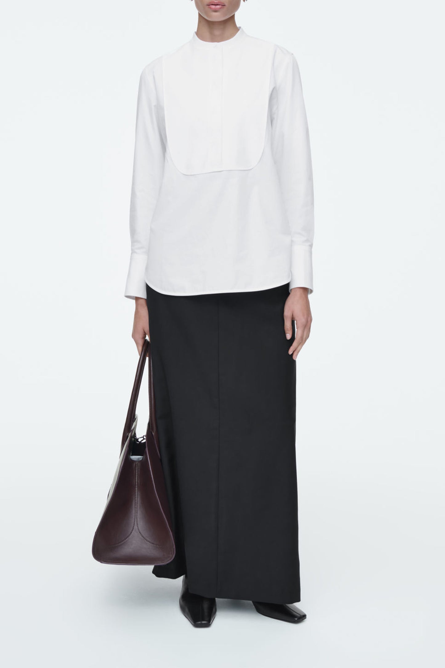Relaxed Cotton Tuxedo Shirt
