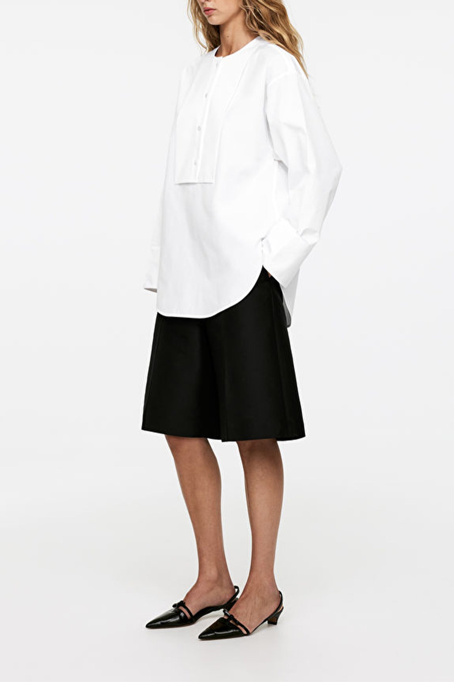 Bib-Front Blouse