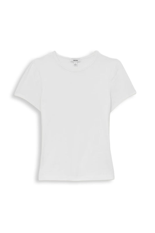 Jolie Stretch-cotton Crewneck T-Shirt in White