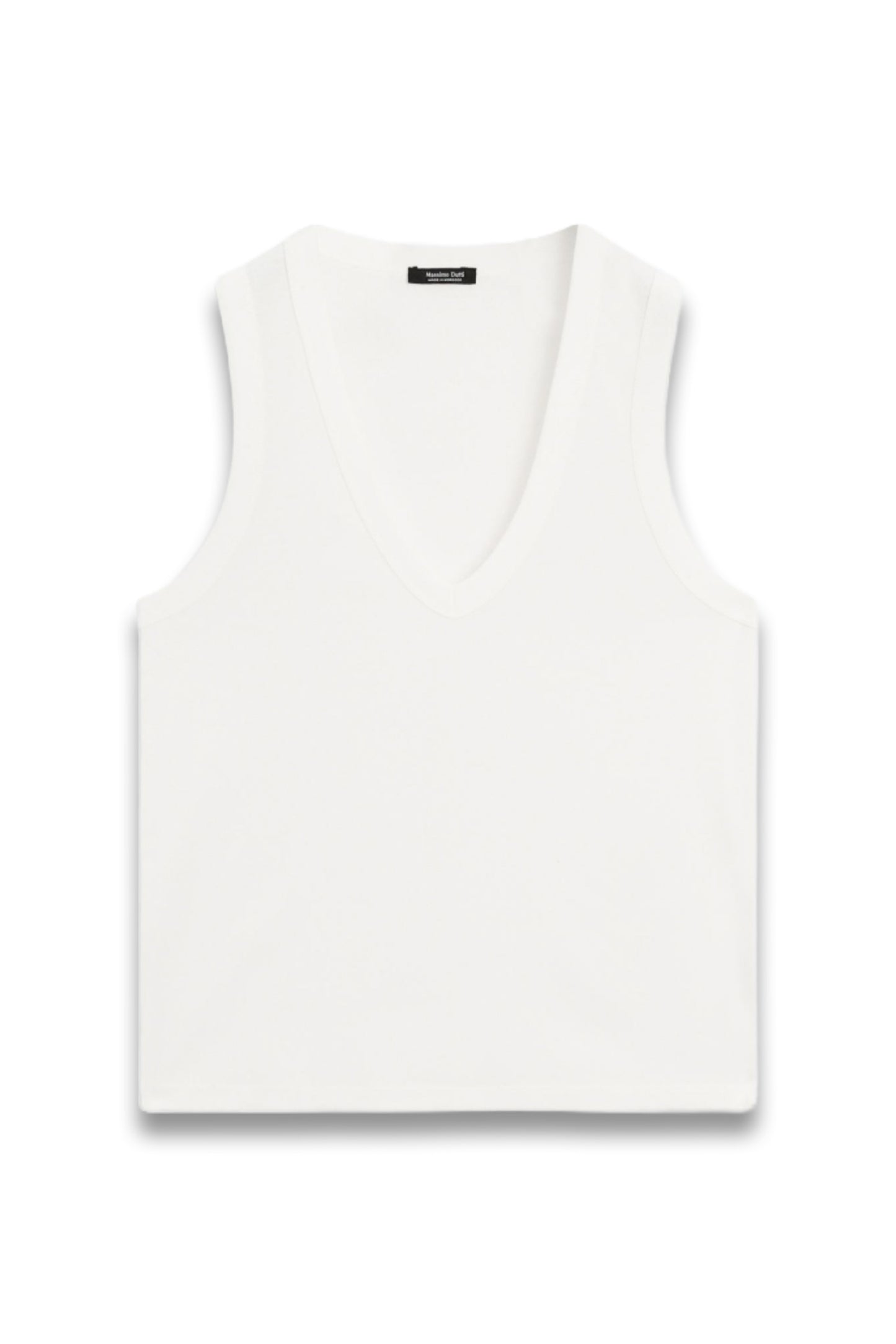 Sleeveless Mercerised Cotton T-shirt