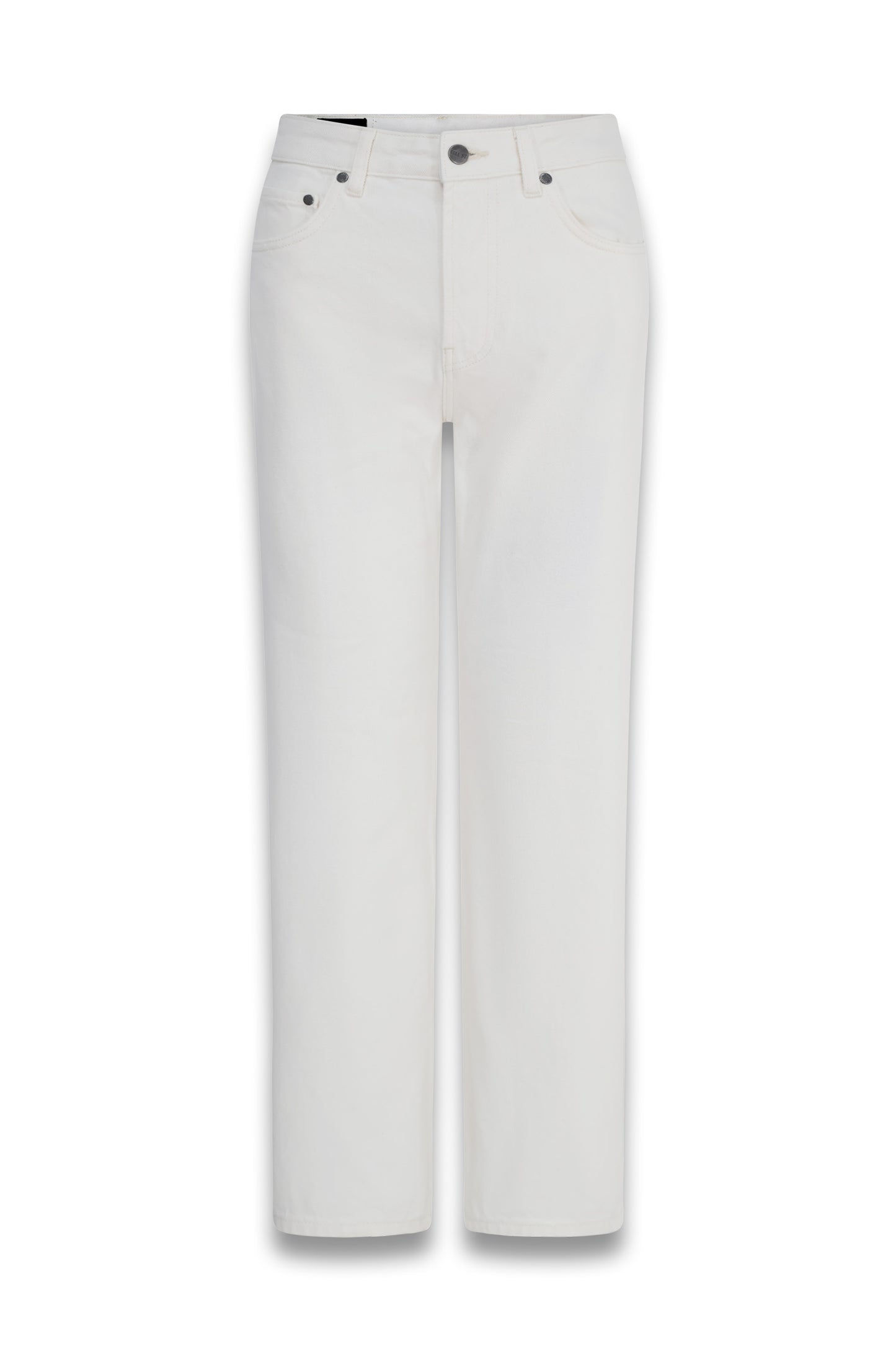 straight leg white jeans 