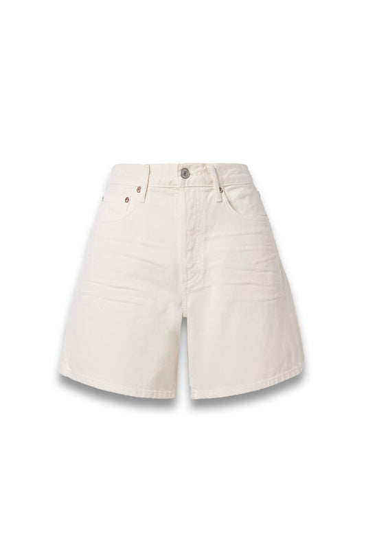 White denim shorts