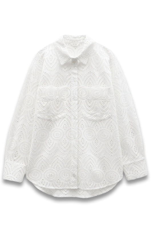 Cotton Broderie Shirt