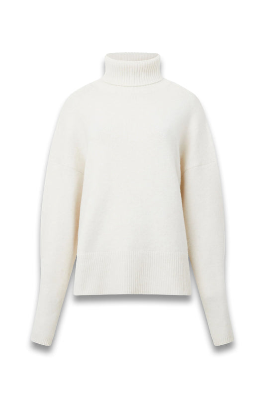 Cream Kezia Recycled Roll Neck Jumper
