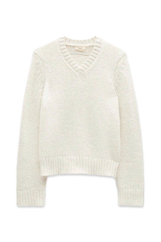 Marra High V Neck Knitted Jumper