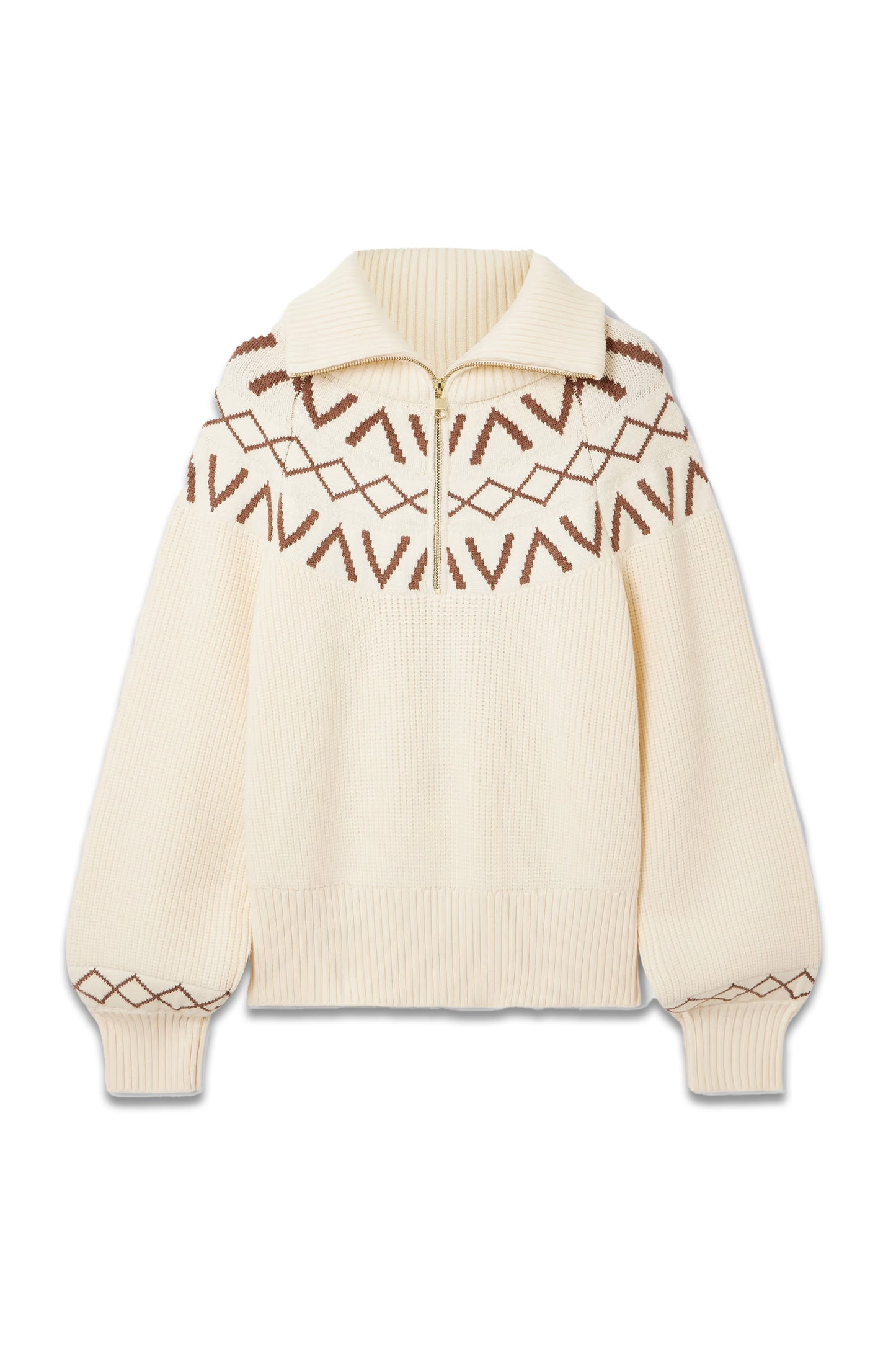 Sigrid Fairisle Half Zip Knit