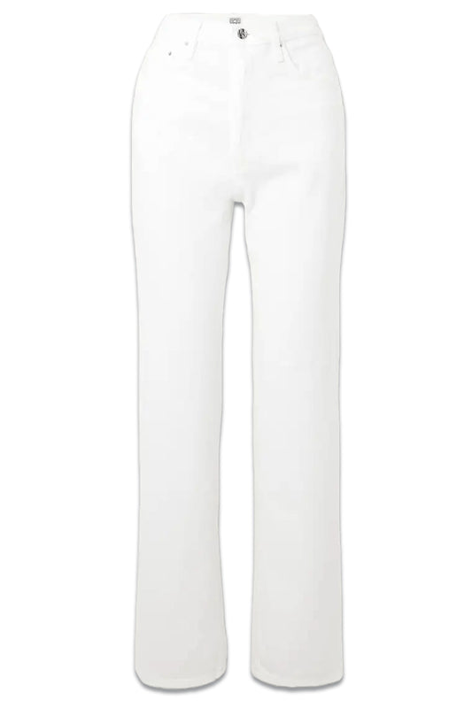 High-rise Straight-leg Organic Jeans