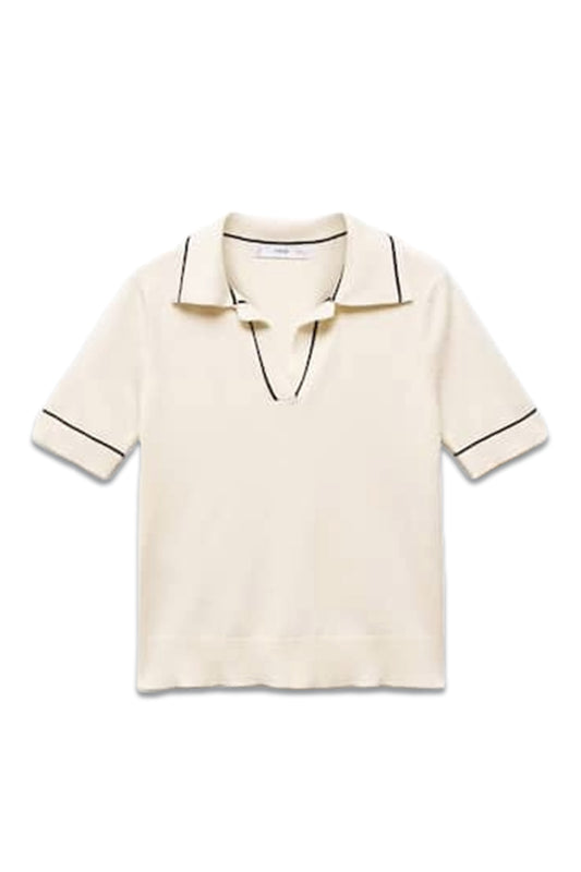 Knitted Polo Neck Sweater