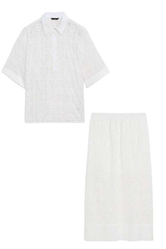 Embroidered Crochet Co-ord
