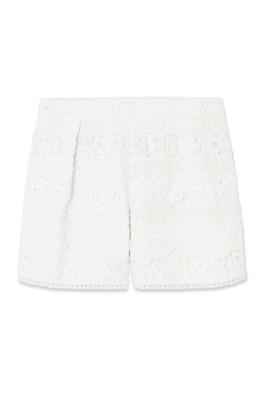 Broderie Anglaise Cotton Shorts