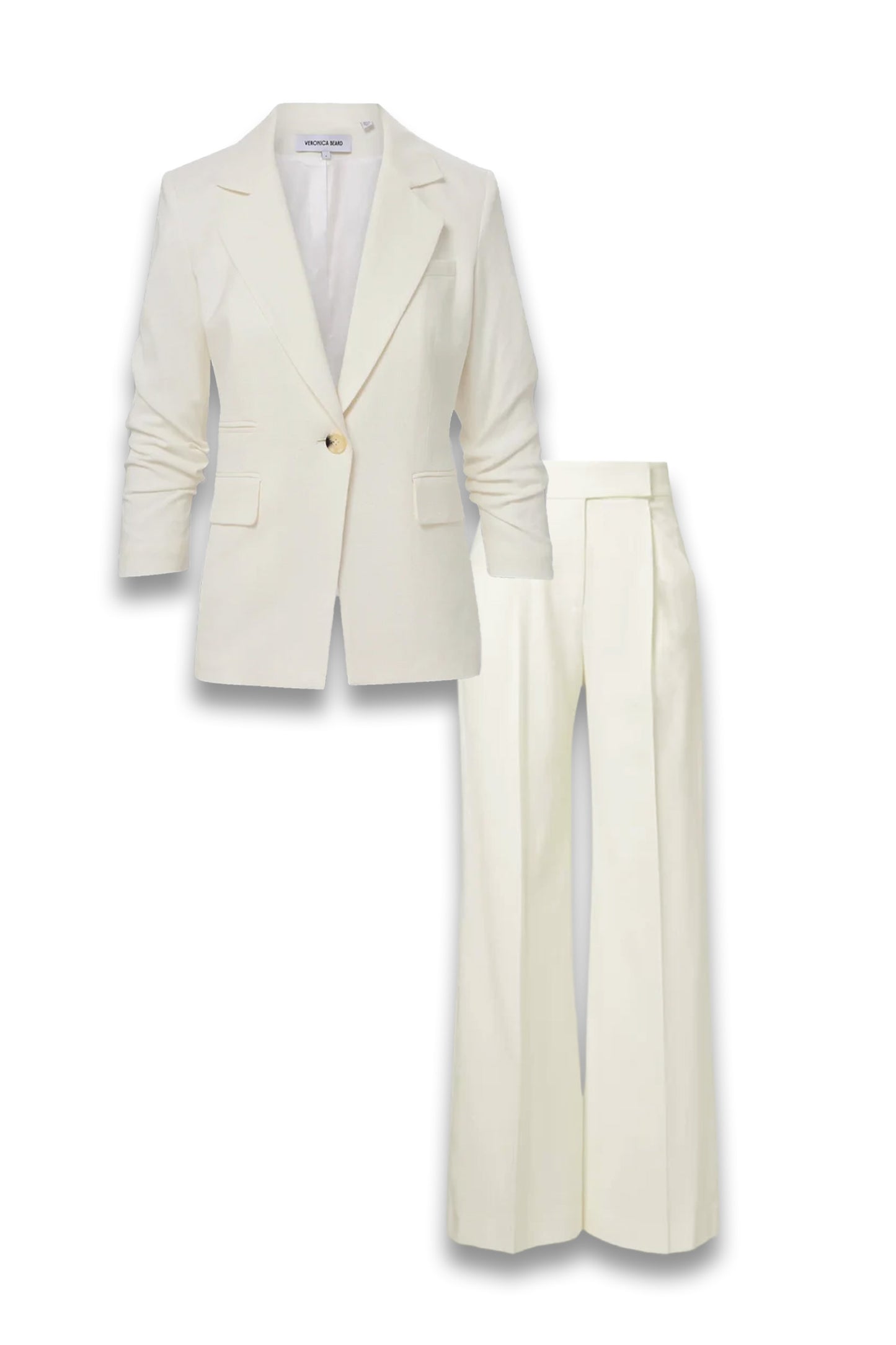 Battista Dickey Jacket and Pleated Wide-Leg Trousers