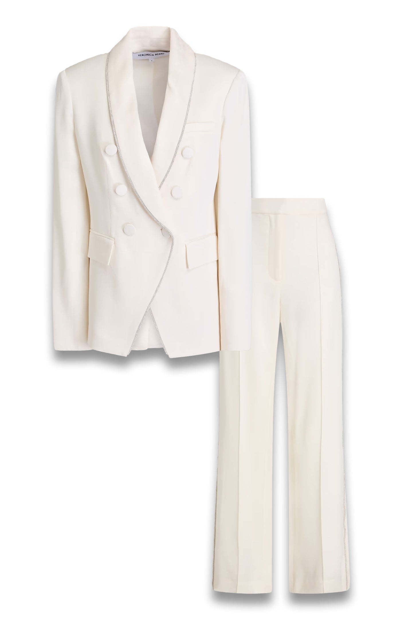 Jagger Dickey Crystal embellished Satin Crepe Blazer & Trouser