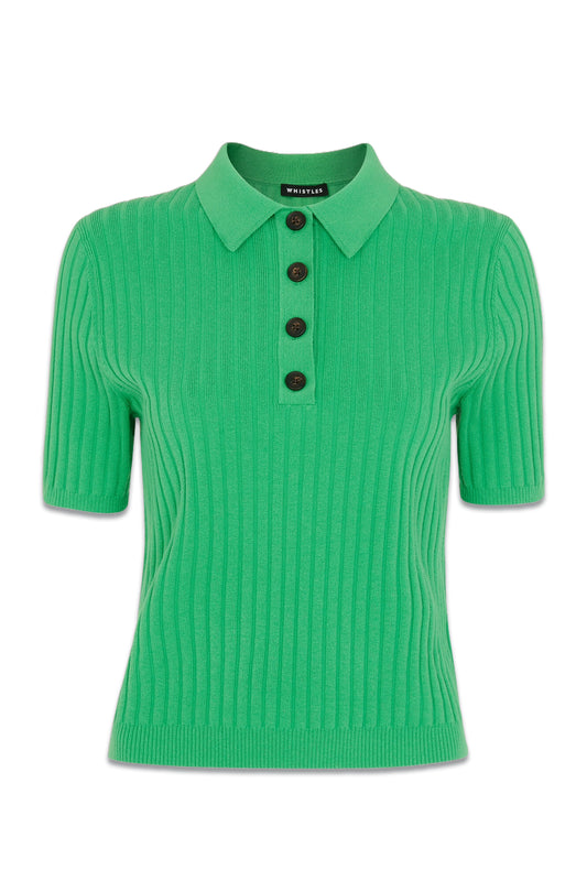 Rib Short Sleeve Polo