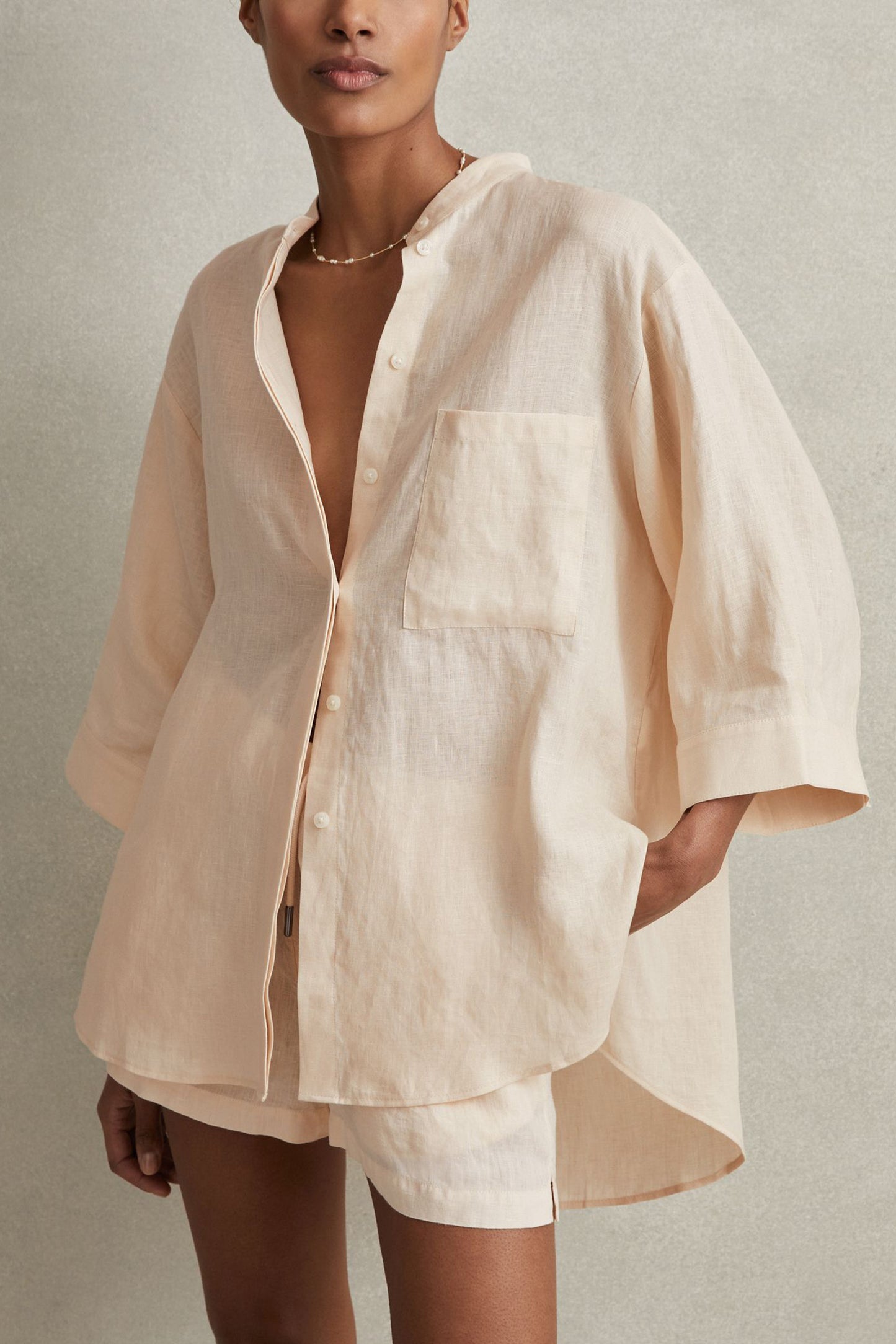 Winona Relaxed Sleeve Linen Shirt