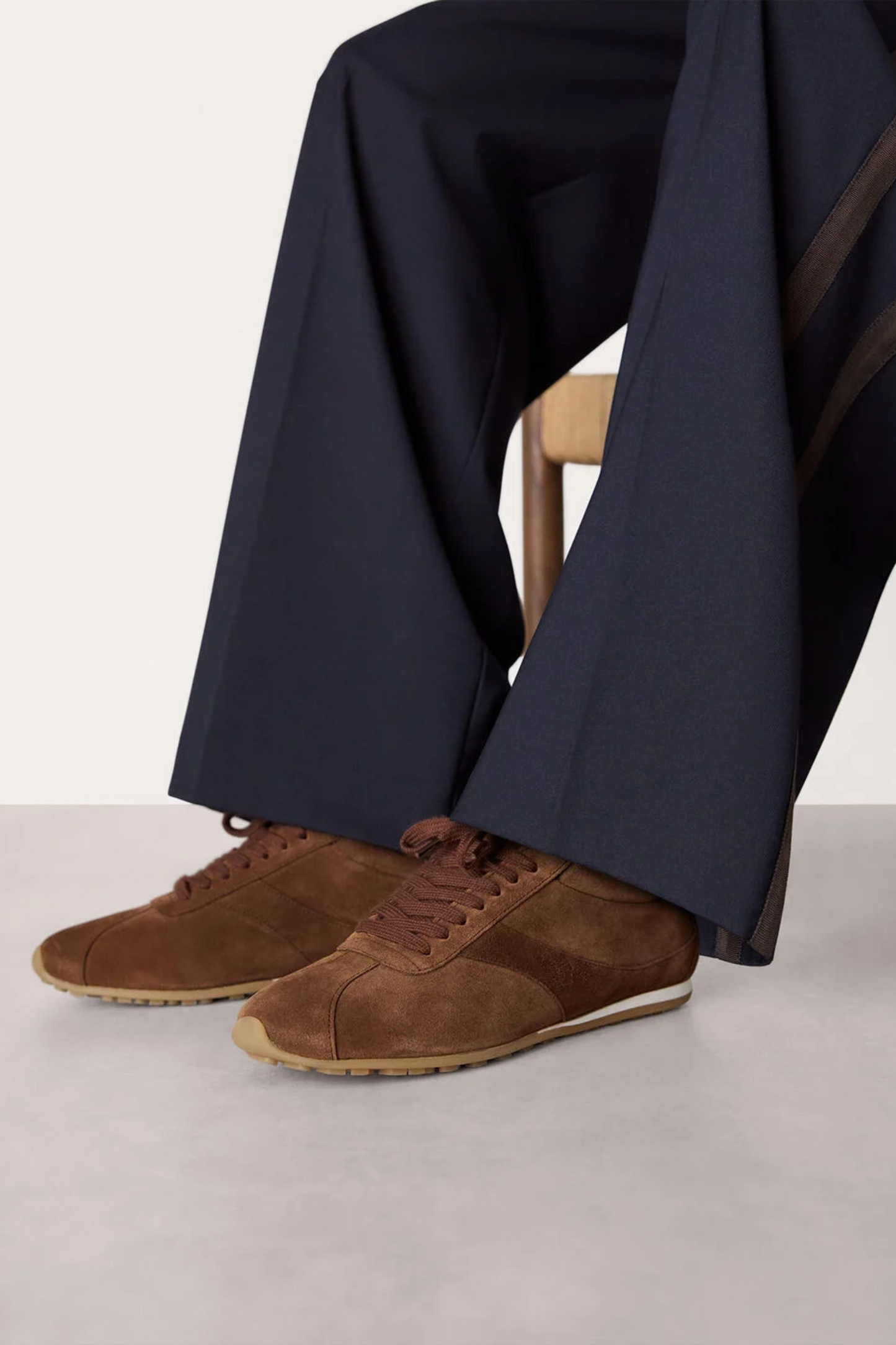 Chocolate Soft Suede Unlined Sneaker