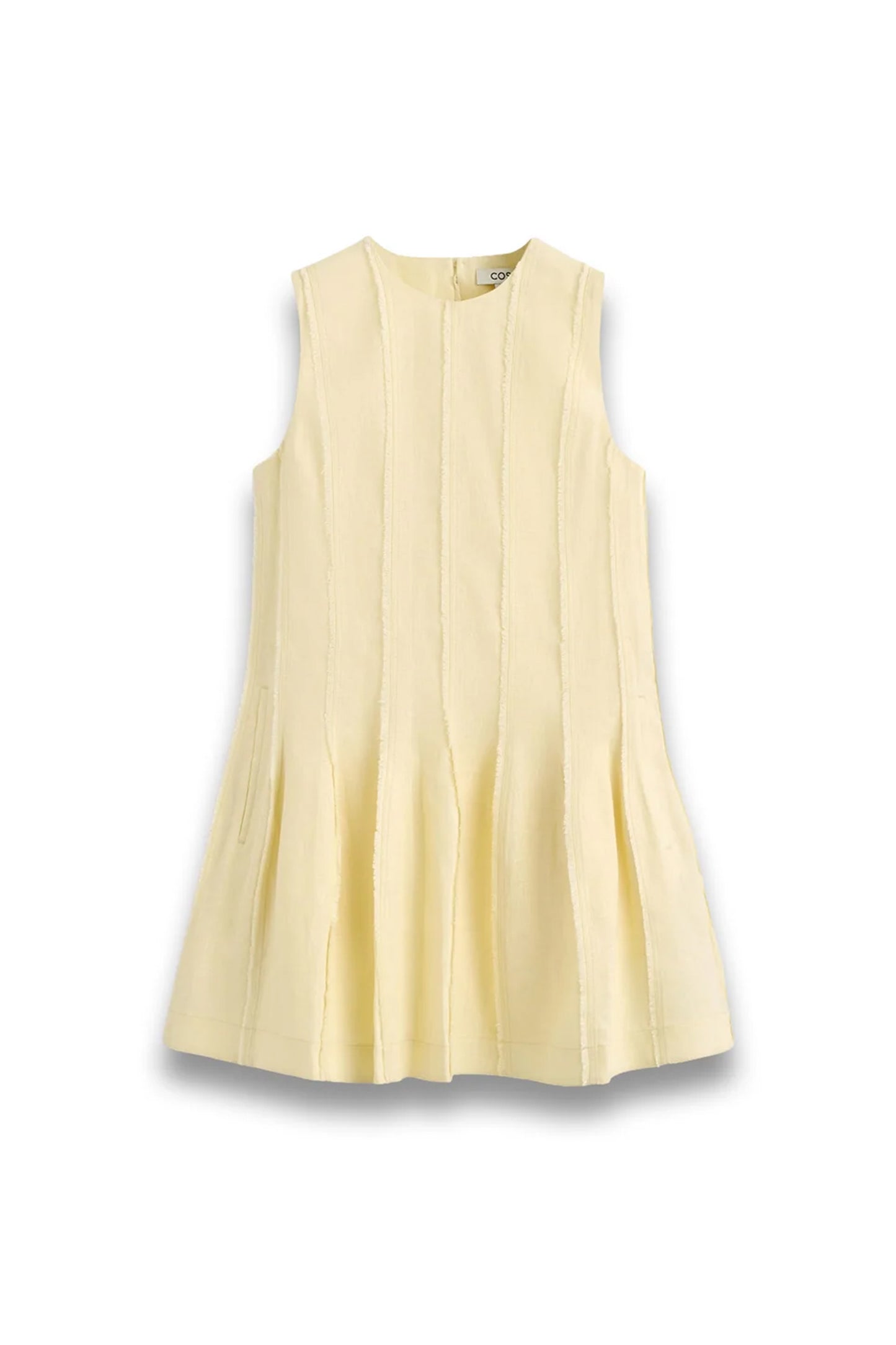 Sculpted Pleated Mini Dress