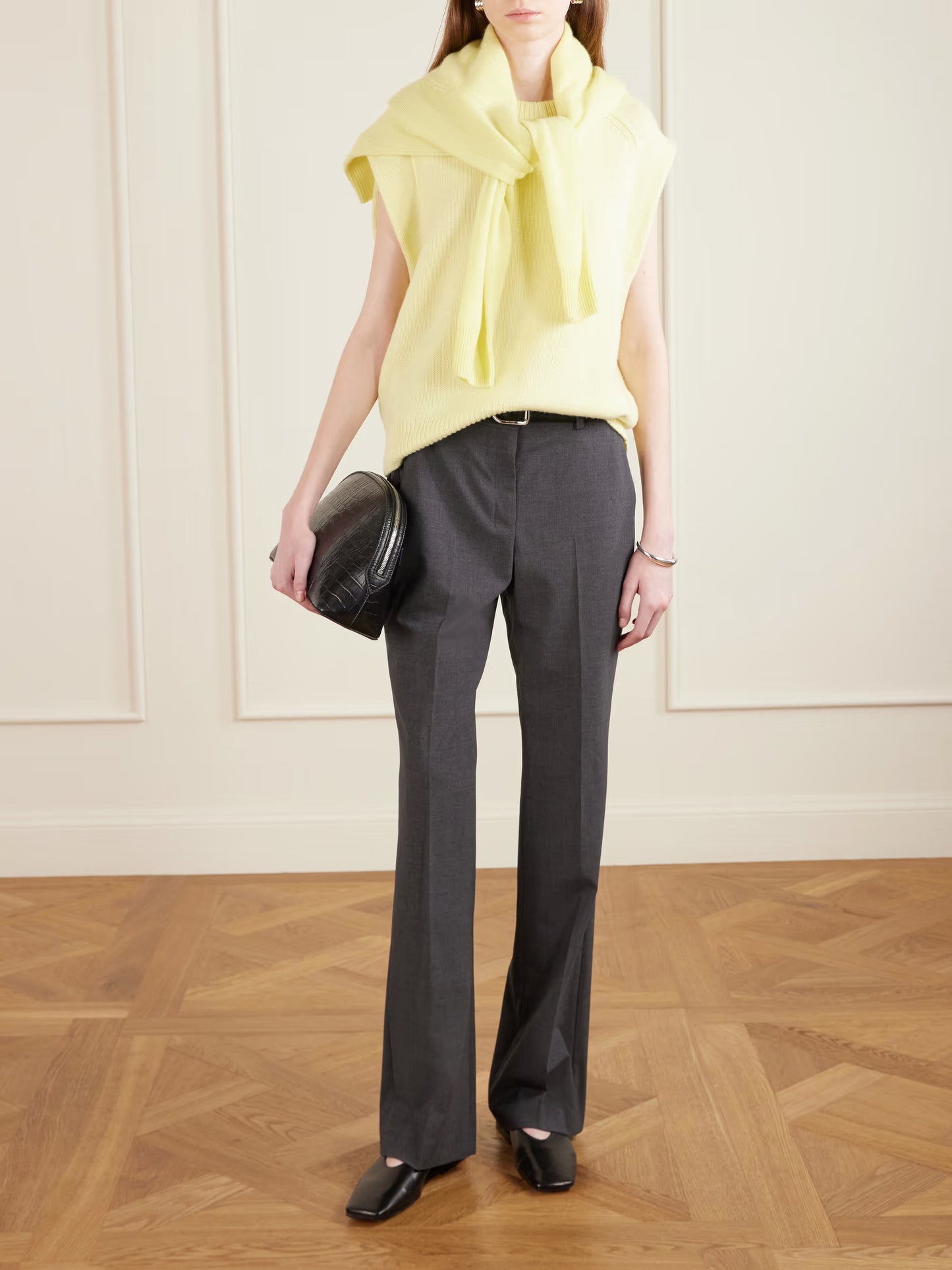 Mari Oversized Wool and Cashmere-Blend Vest