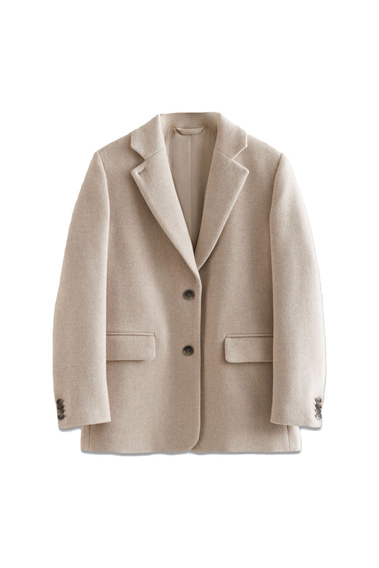 Wool Blazer In Beige