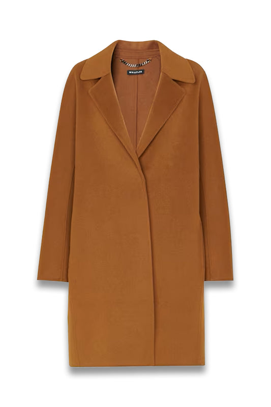 Camel Julia Wool Double Faced Coat