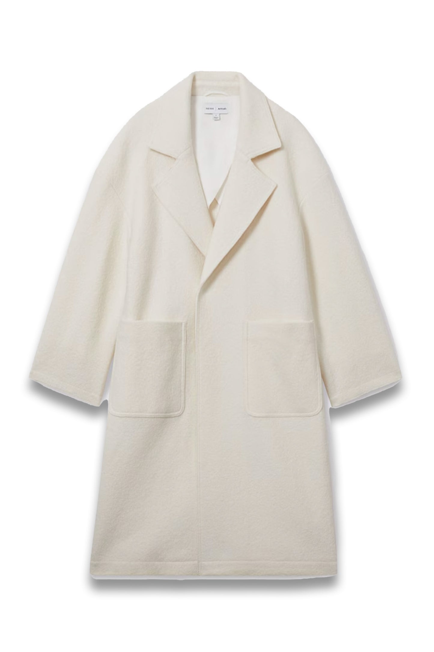 Les 100 Ciels Boiled-Wool Bouclé Coat in Cream