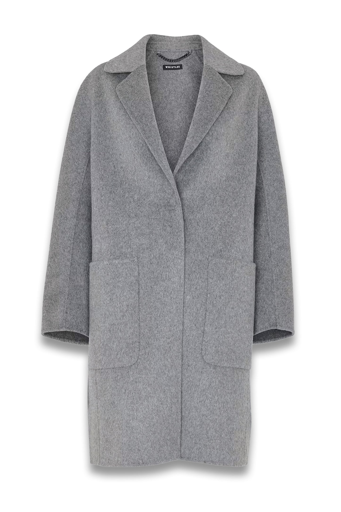 Grey Cassie Double Face Pocket Coat