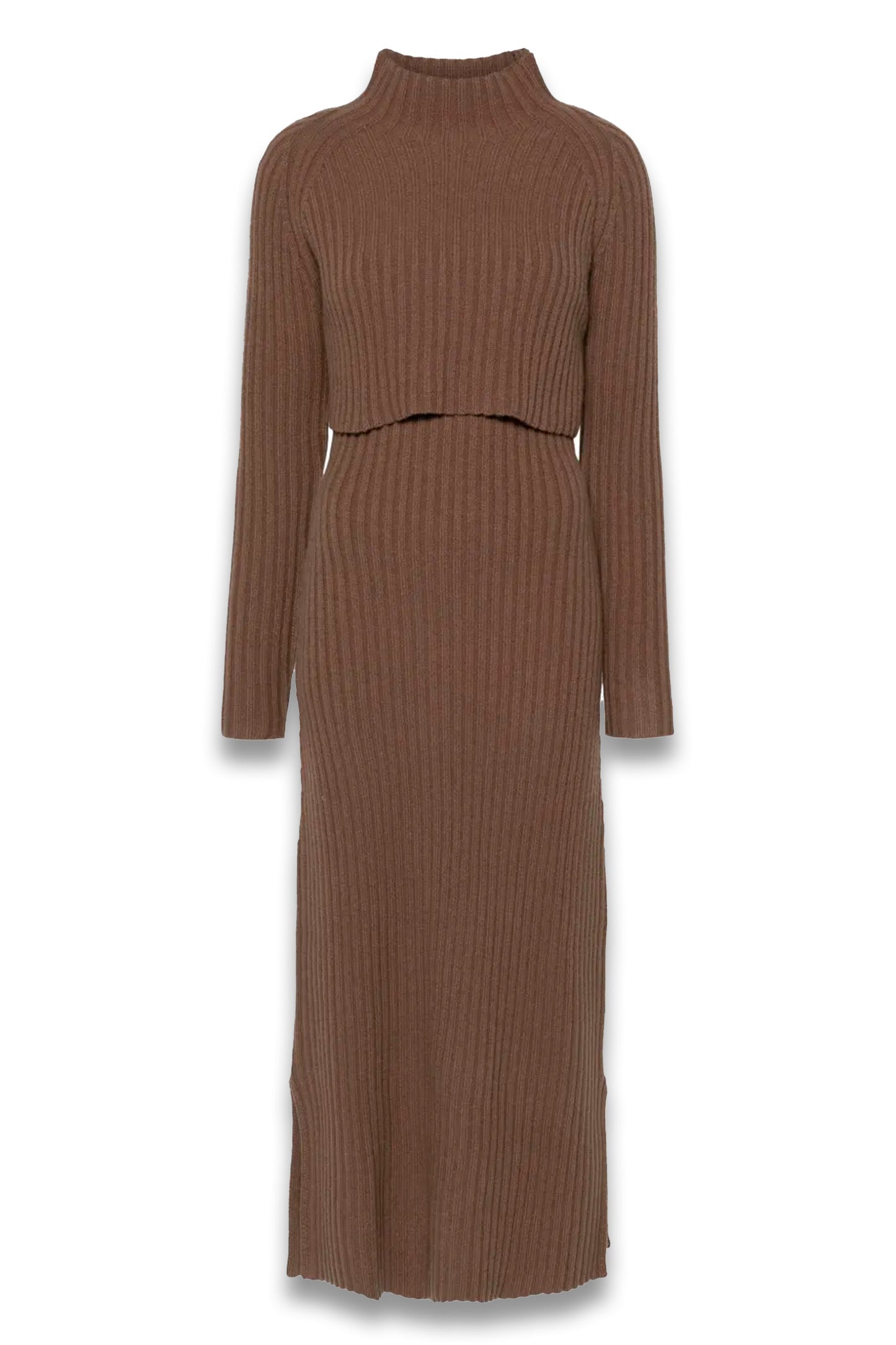 2-in-1 Wool Maxi Dress