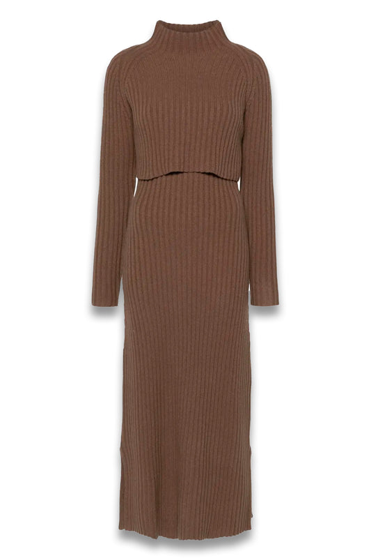 2-in-1 Wool Maxi Dress