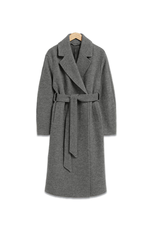 Voluminous Belted Wool Coat