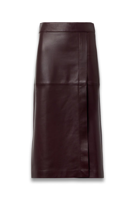 Leather Midi Skirt