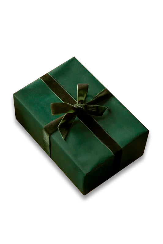 Forest Green Recycled Wrapping Paper - 10m
