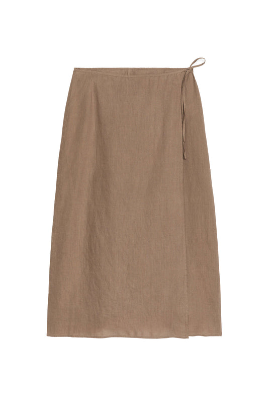 Linen Wrap Skirt