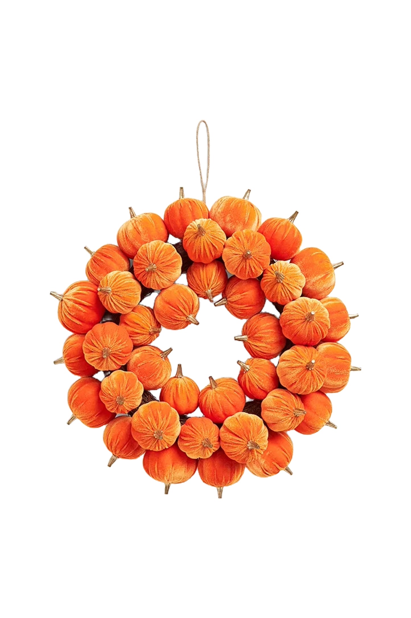 Velour Pumpkin Wreath