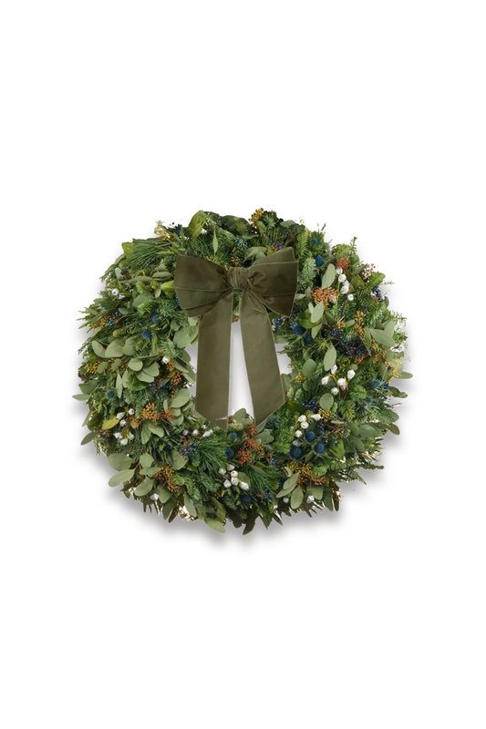 Thistle and Berry Christmas Wreath