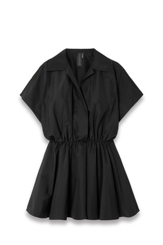 Super Gathered Habotai Mini Dress