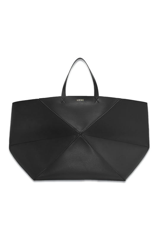 XXL Puzzle Fold Tote In Shiny Calfskin