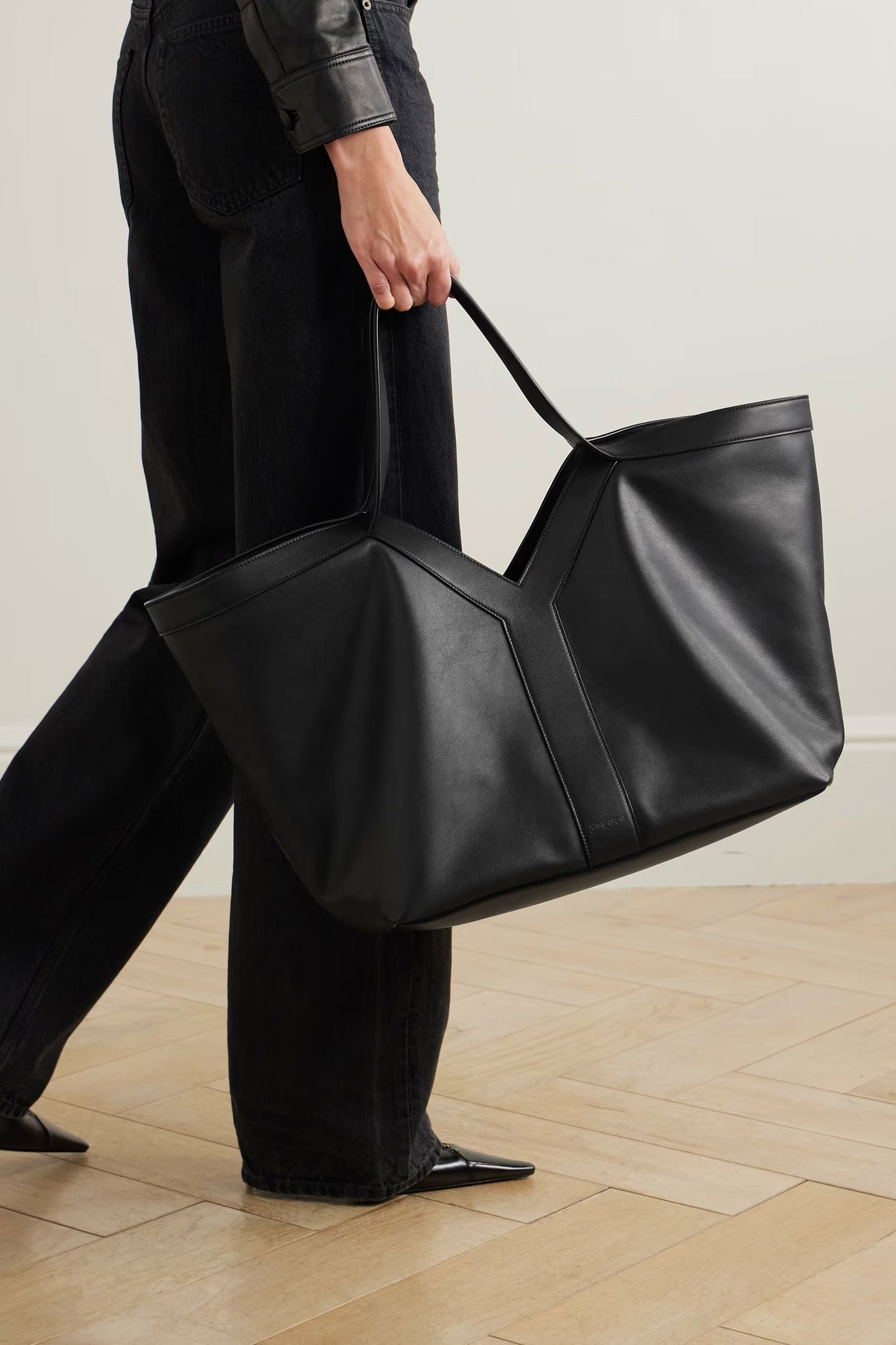 Y Leather Tote