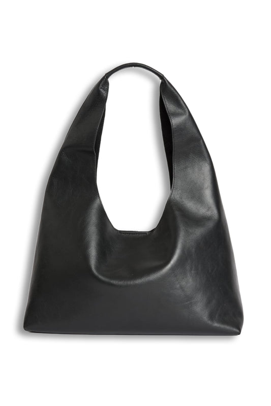 Leather Top Handle Shoulder Tote Bag