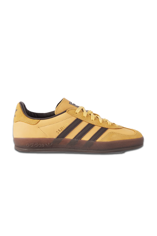 Gazelle Indoor leather-trimmed nubuck sneakers