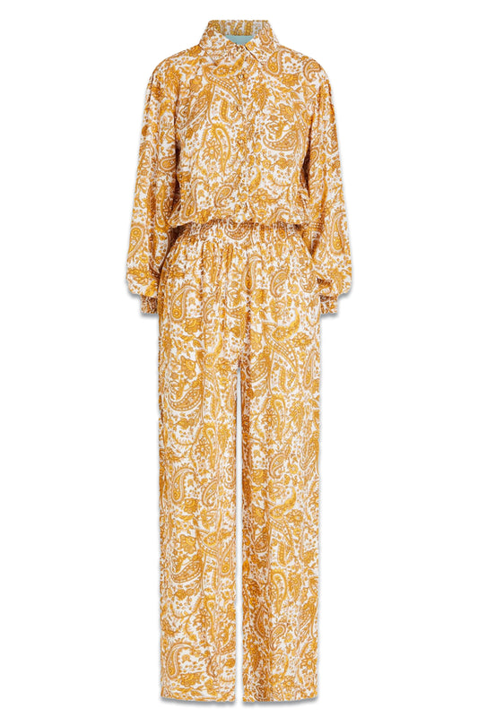 Paisley-print Voile Jumpsuit