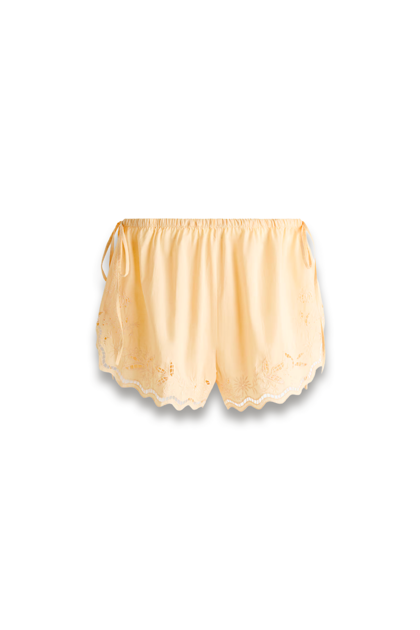 Broderie Anglaise Cotton Beach Shorts