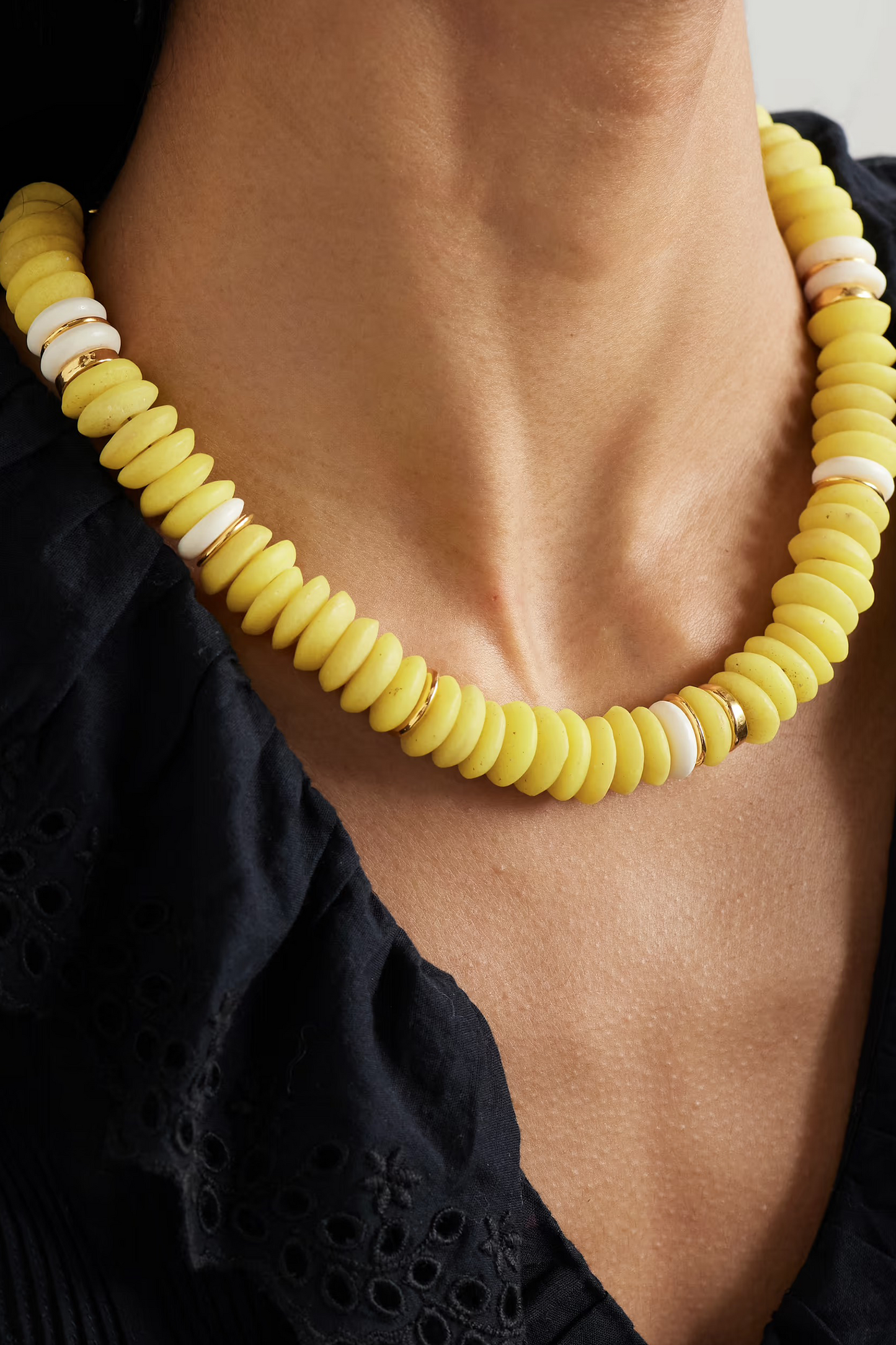 Laguna Gold-plated Beaded Necklace