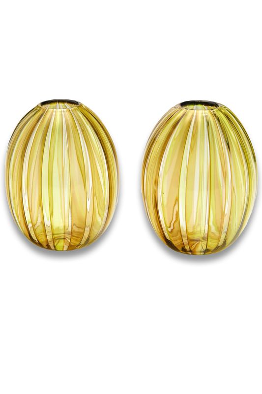 Hand-Blown Glass Bud Vases