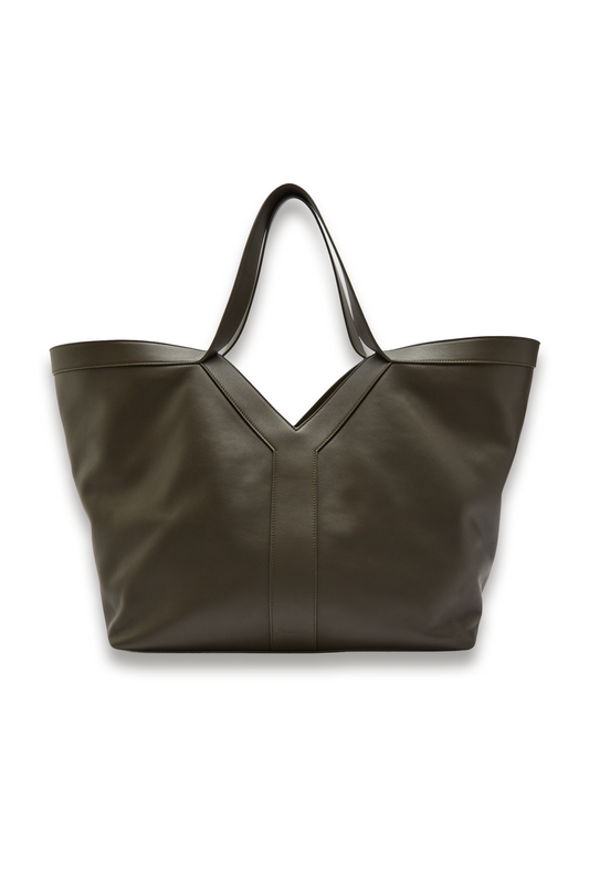 Y Leather Tote Bag