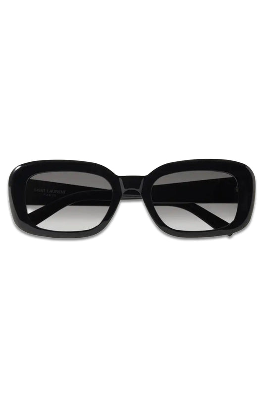 Rectangular-Frame Recycled Acetate Sunglasses