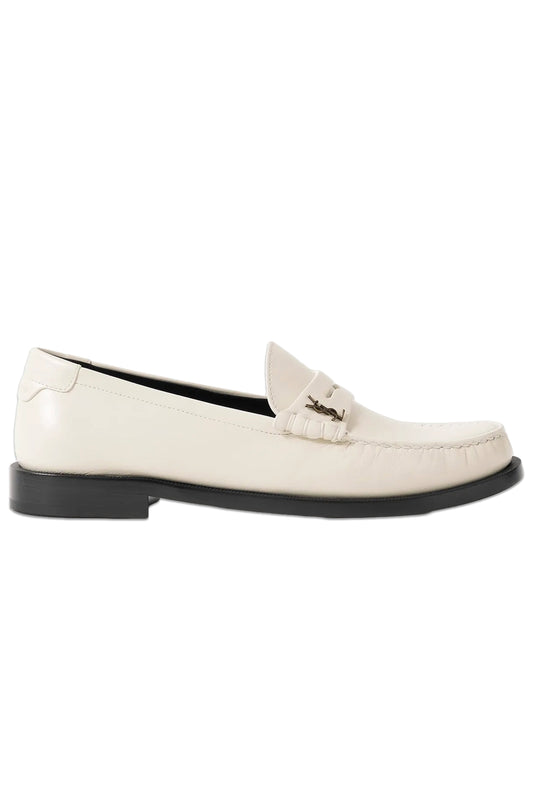 Le Loafer logo-appliquéd leather loafer