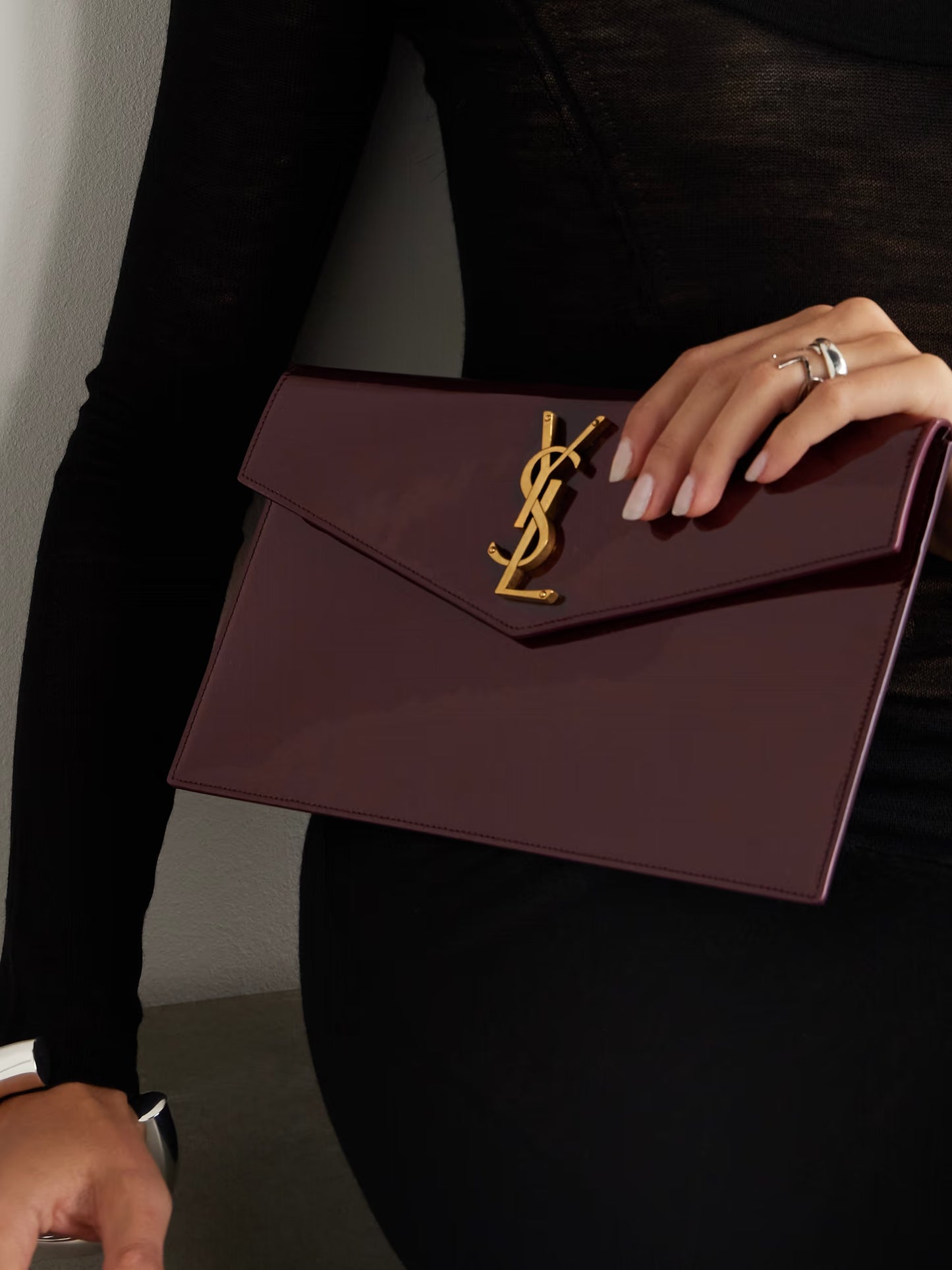 Uptown Patent-leather Pouch