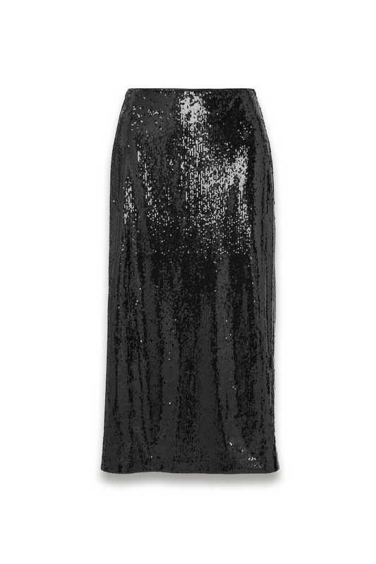 Oona Sequined Chiffon Midi Skirt