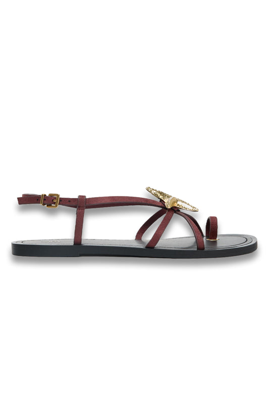 Strappy Sandals With Metal Detail