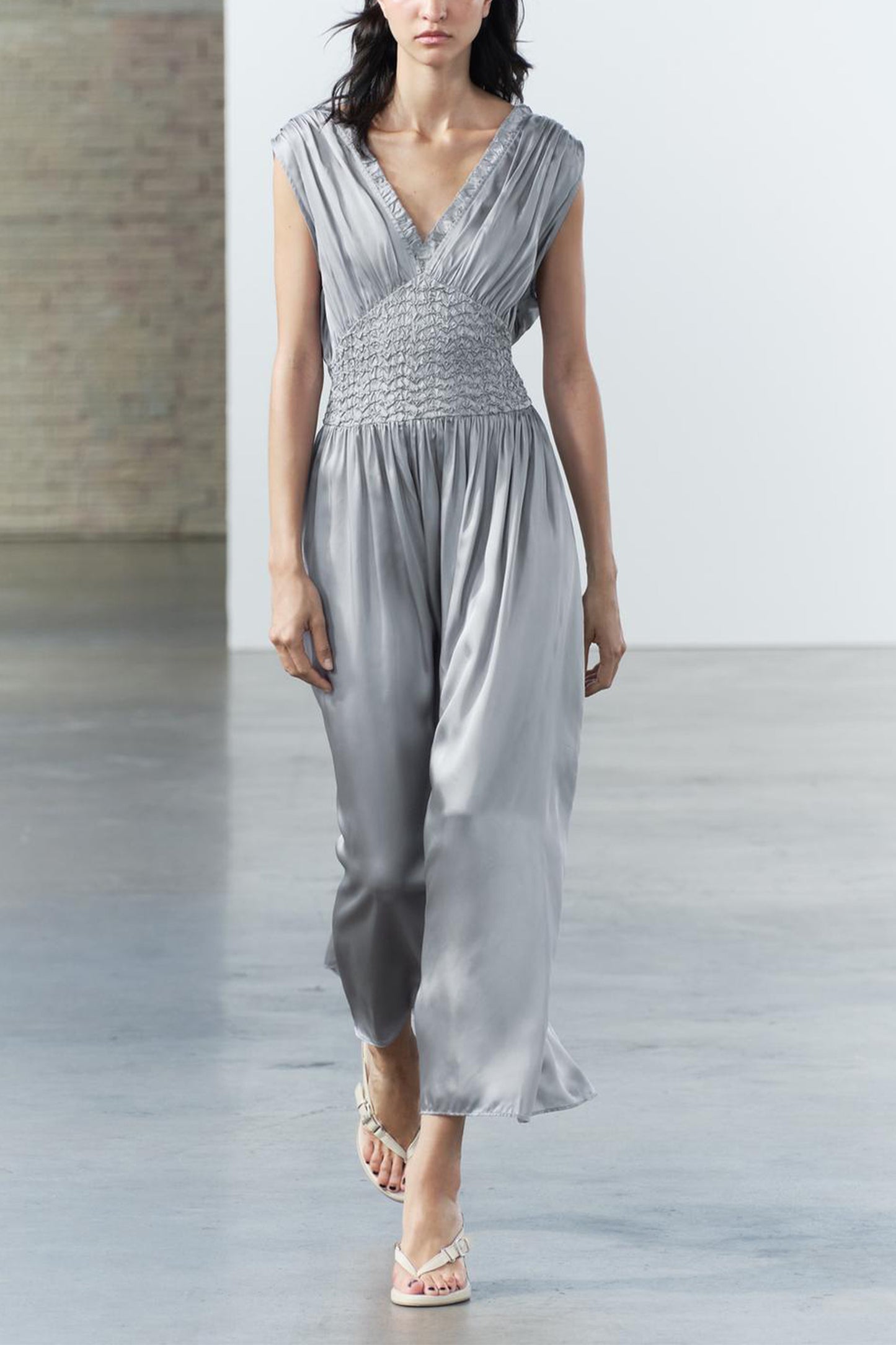 ZW Collection Satin Midi Dress